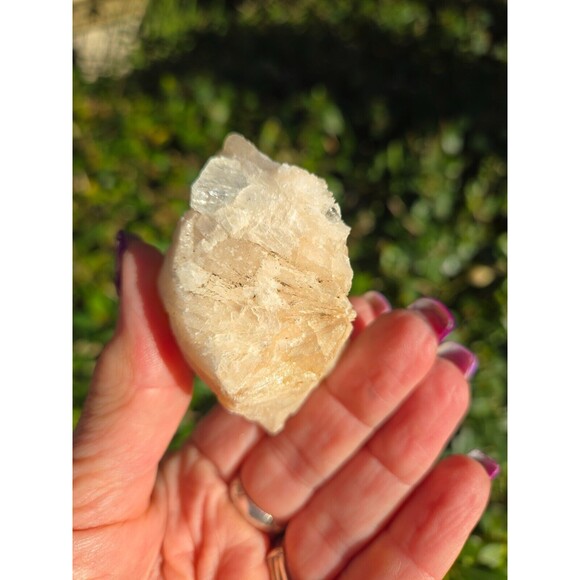 Peach Stilbite Apophyllite Cube Crystal Cluster - Picture 7 of 9